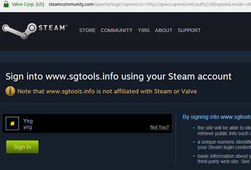 Already logged into Steam